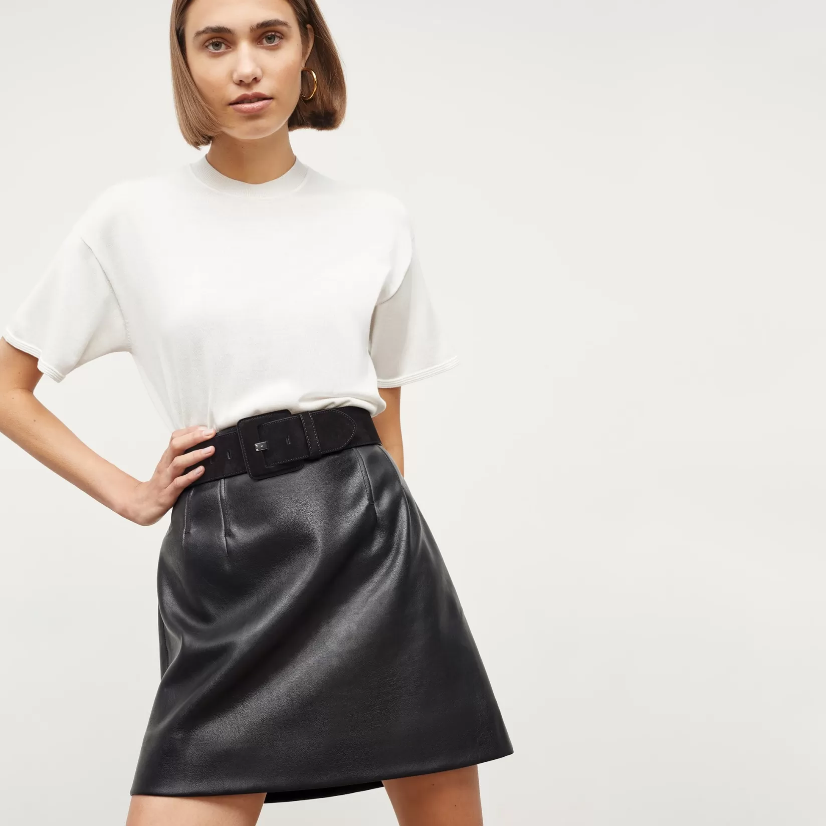 Accessories | M.M.LaFleur The Sedgwick Belt - Suede Black