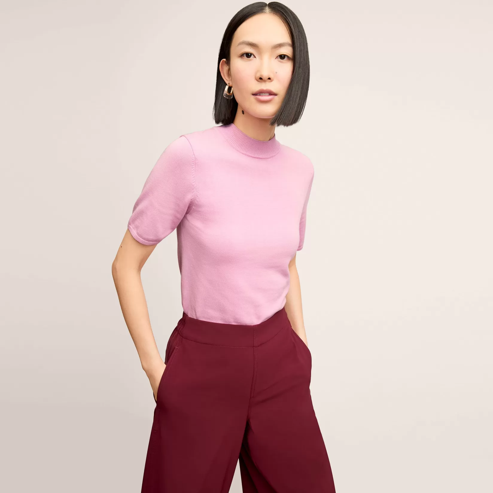 Tops | M.M.LaFleur The Shani Top - Cotton Silk Knit Taffy