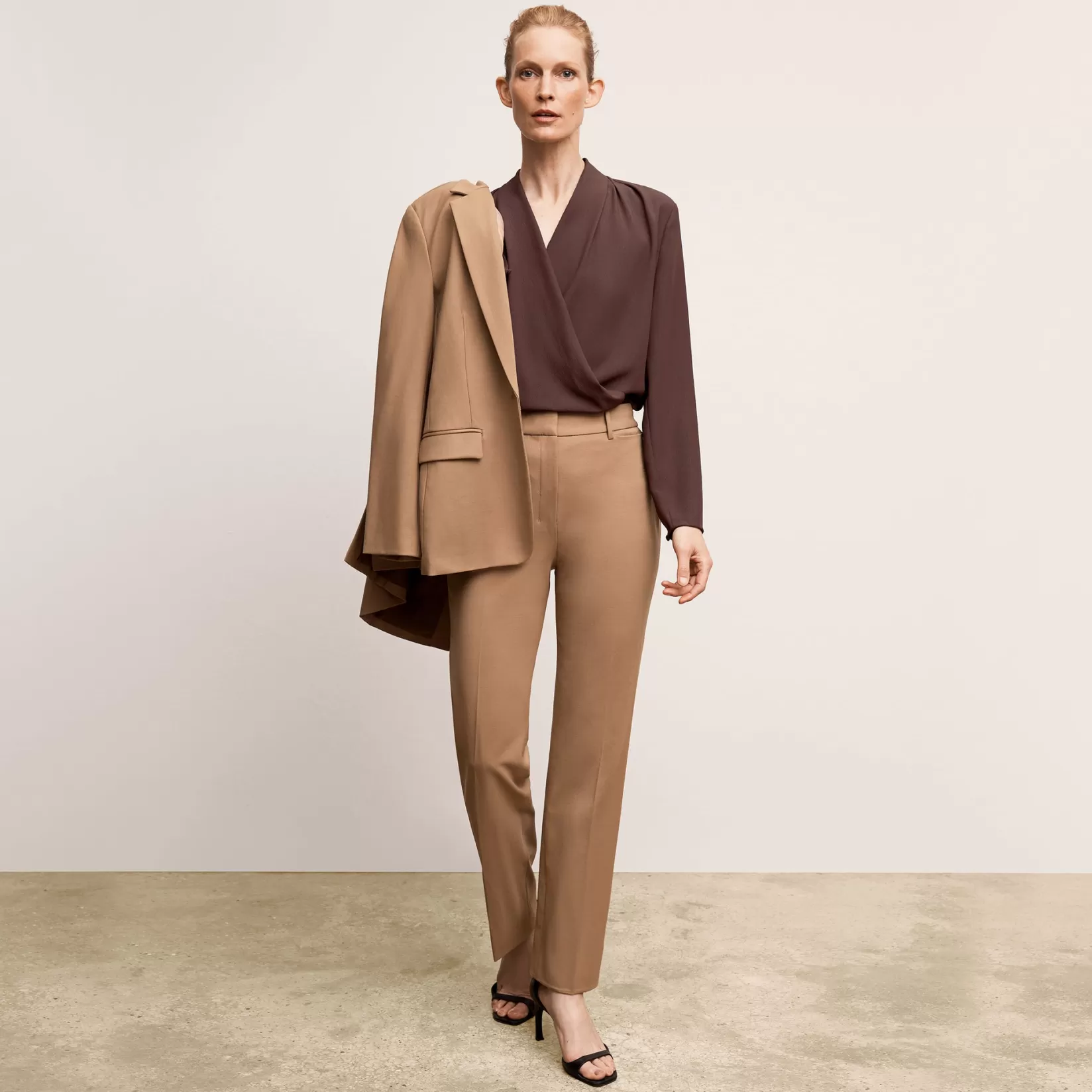 Pants | M.M.LaFleur The Smith Straight Trouser - Washable Wool Twill Camel