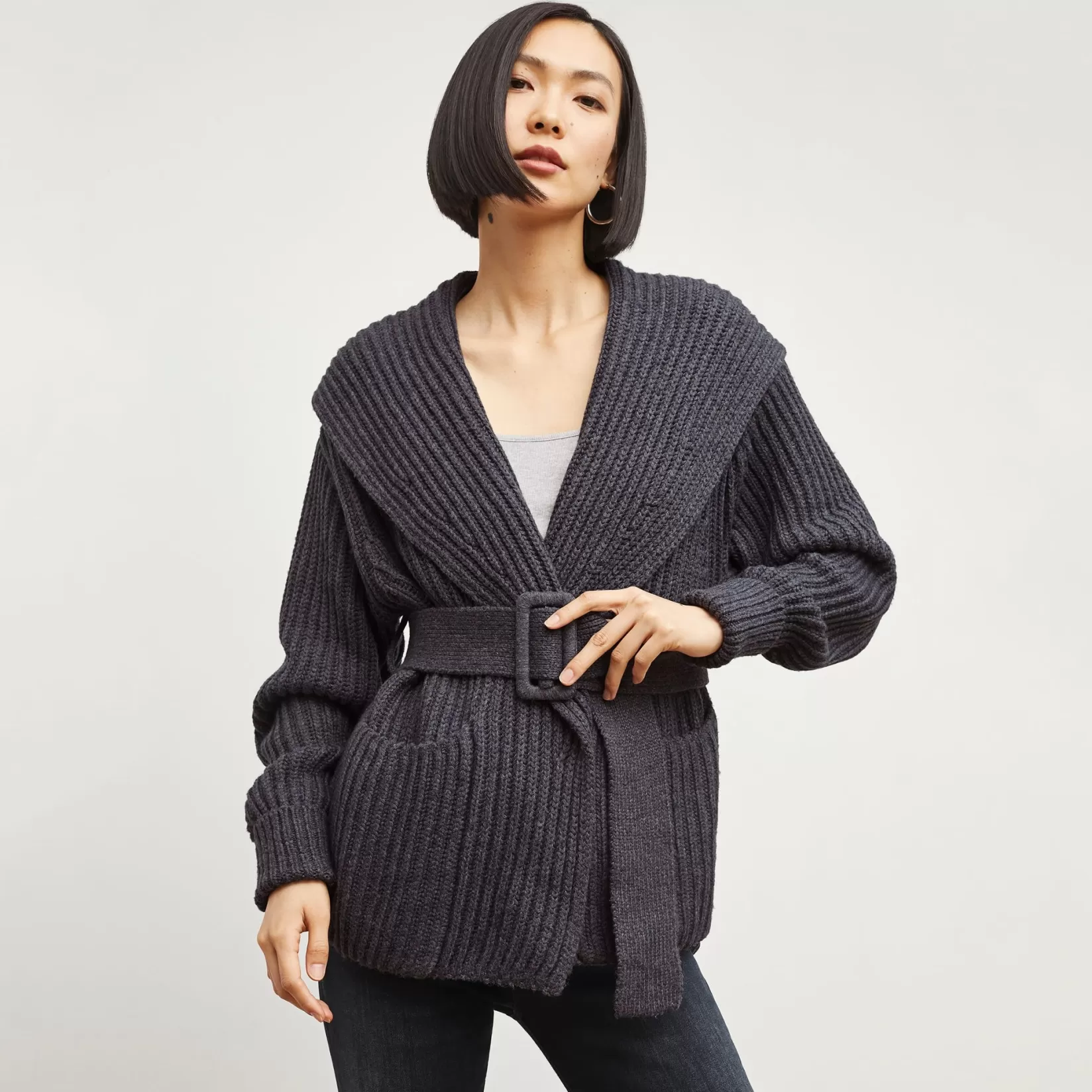 Sweaters | M.M.LaFleur The Snyder Jacket - Lush Merino Charcoal