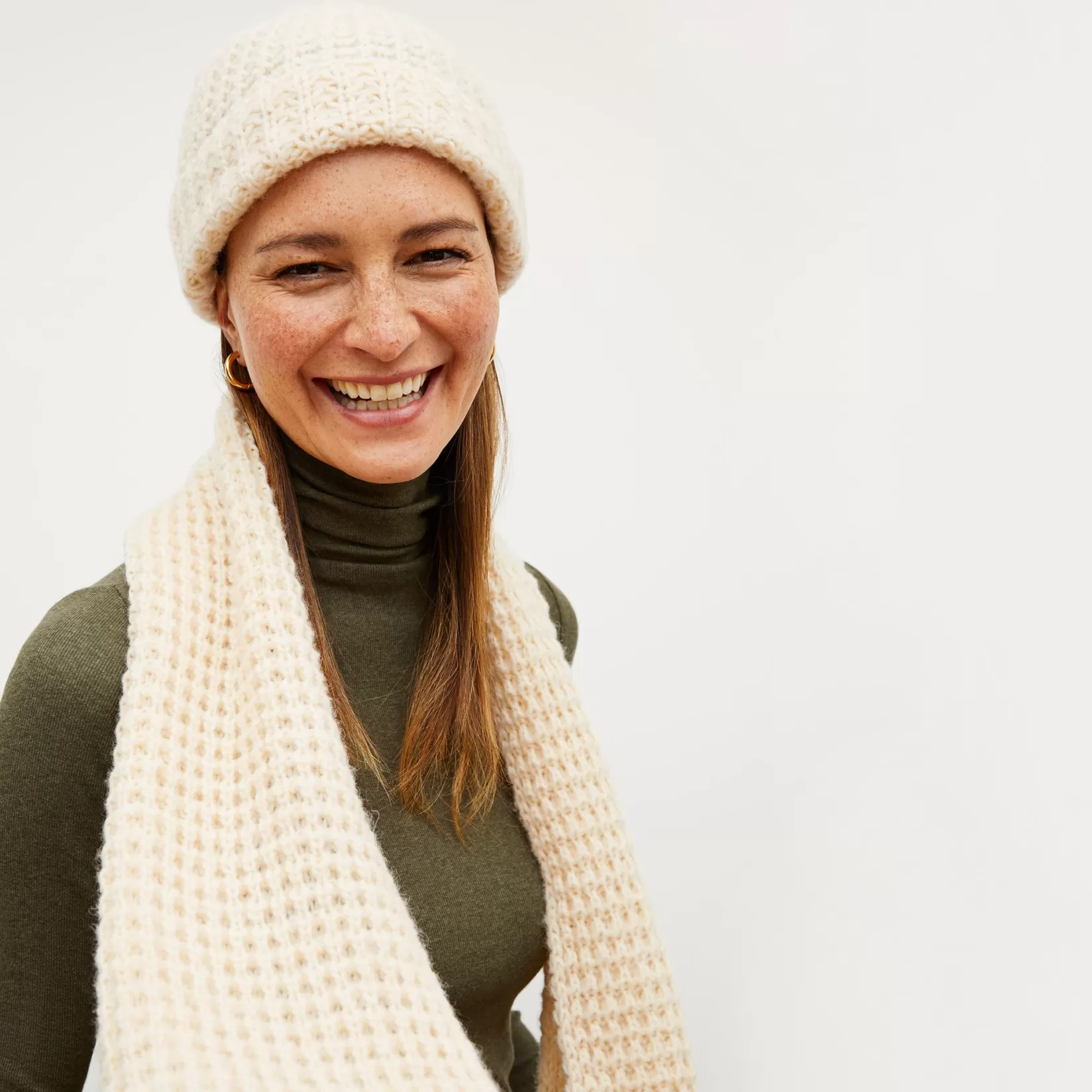 Accessories | M.M.LaFleur The Square Stitch Scarf - Alpaca/Wool Ivory