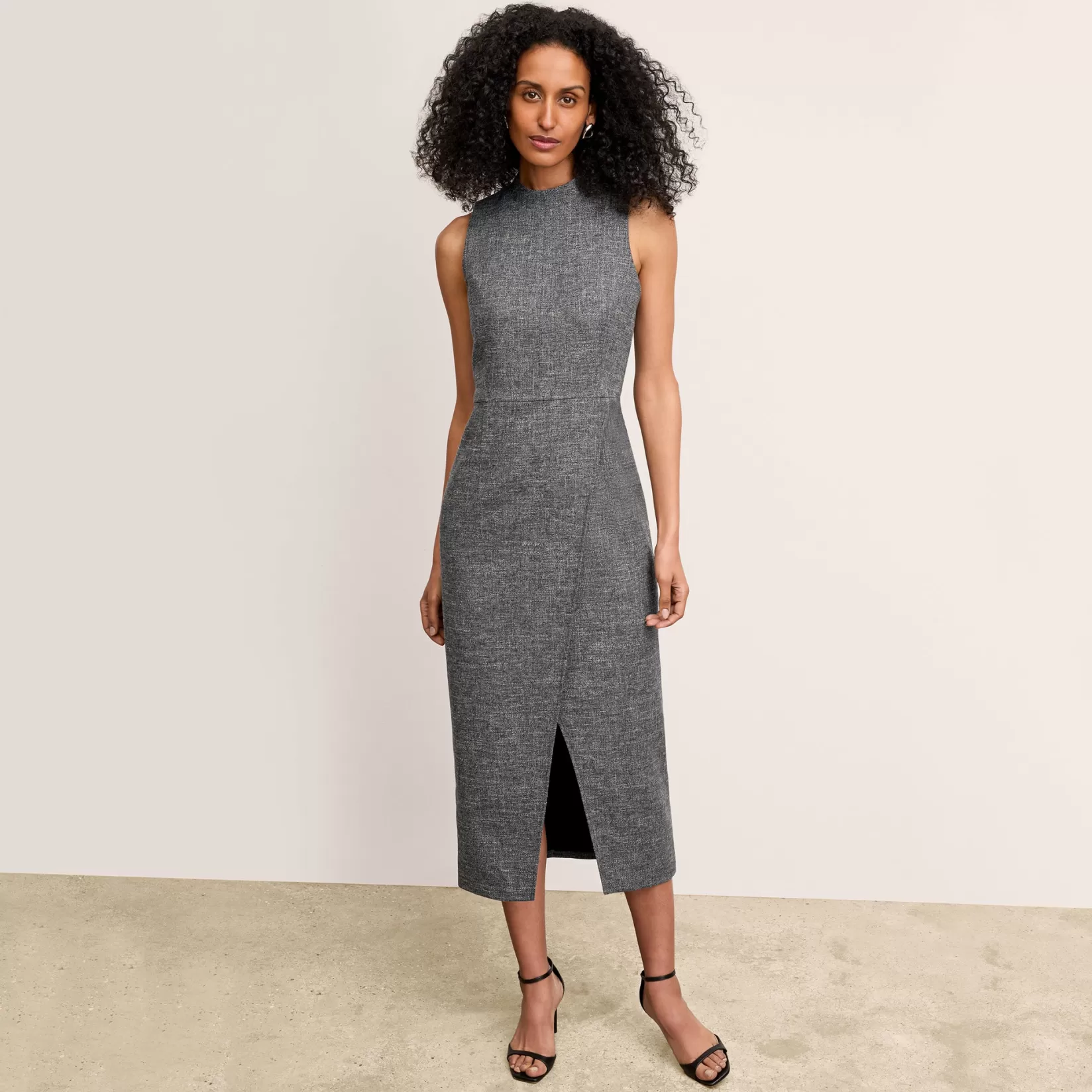 Dresses | Suiting | M.M.LaFleur The Valencia Dress - Crosshatch Suiting Black/White