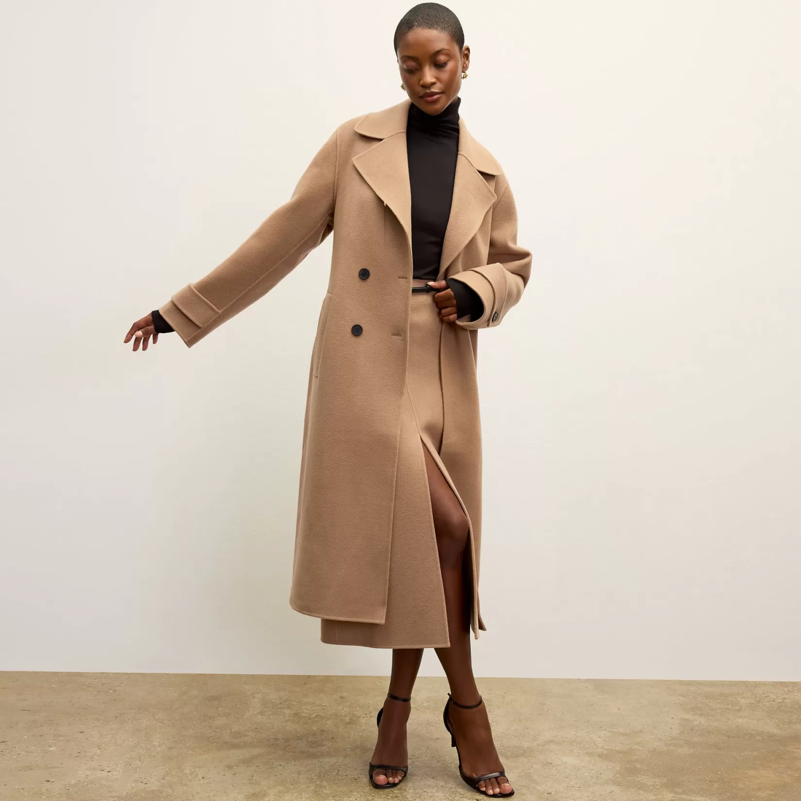 Jackets | M.M.LaFleur The Viola Coat - Double-Face Wool Camel