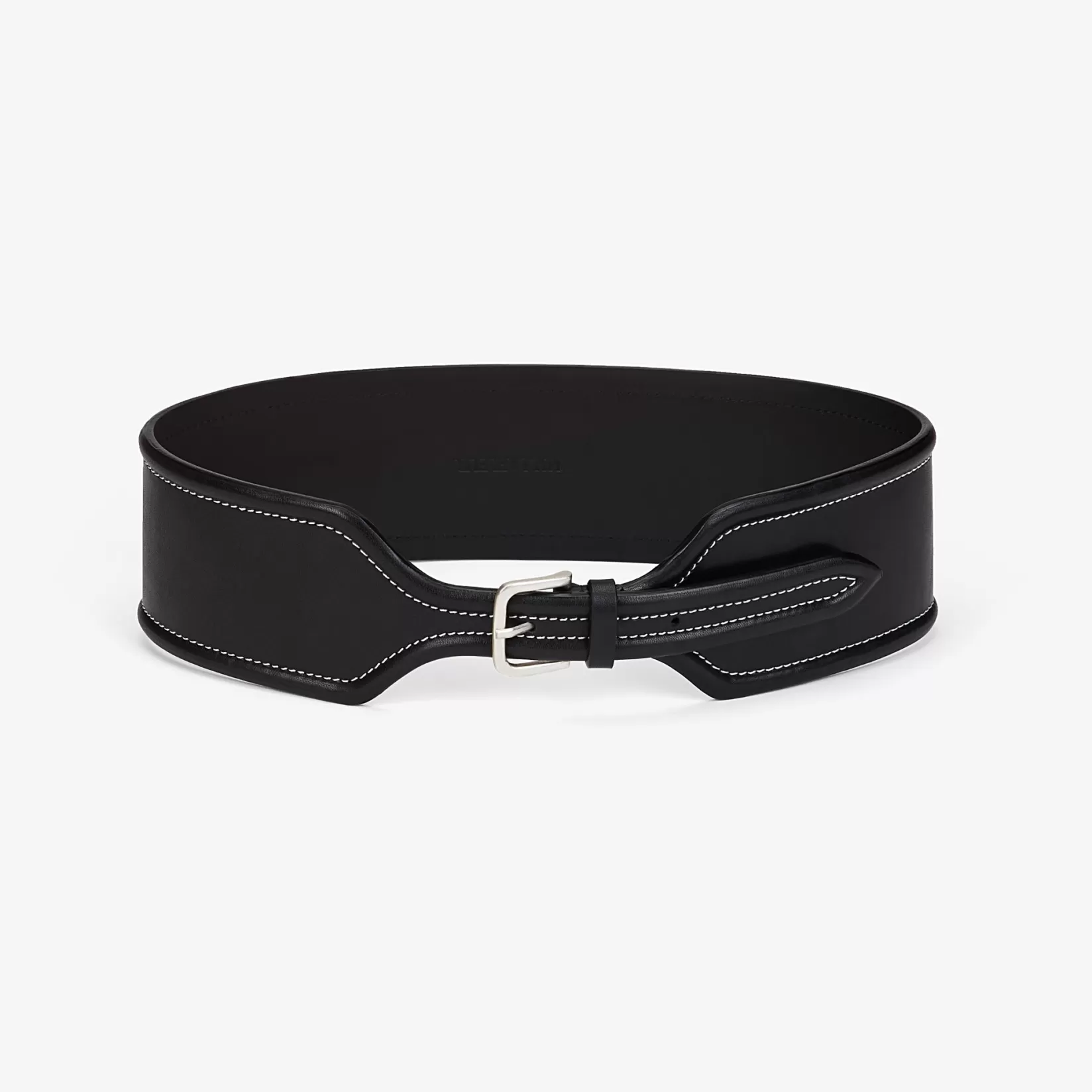 Accessories | M.M.LaFleur The Wide Stitched Belt Black