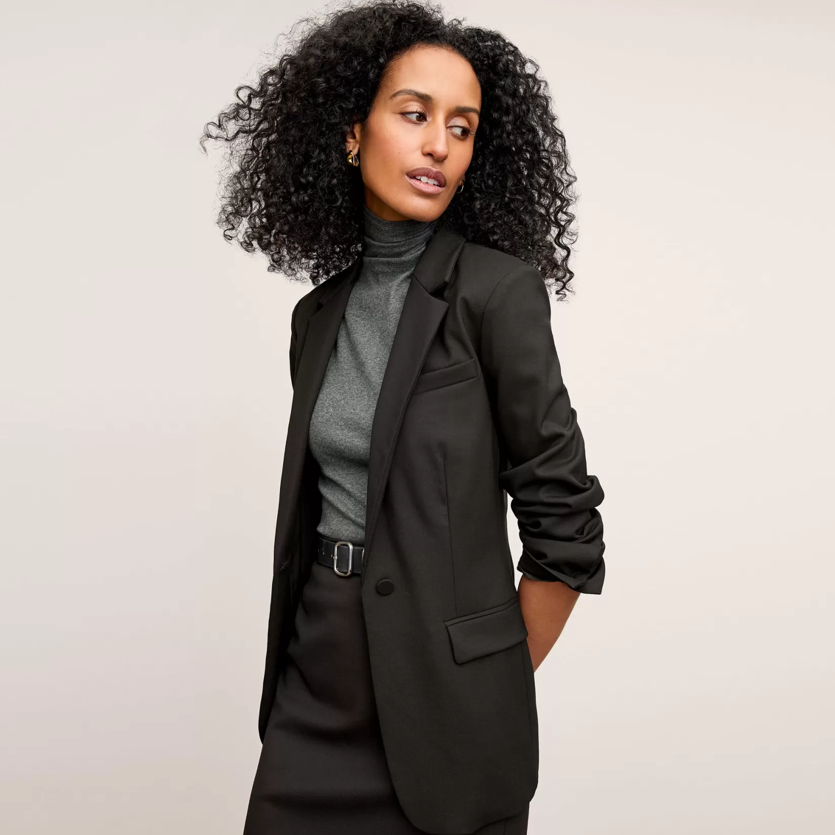 Jackets | Suiting | M.M.LaFleur The Yiyan Classic Blazer - Wool Twill Black