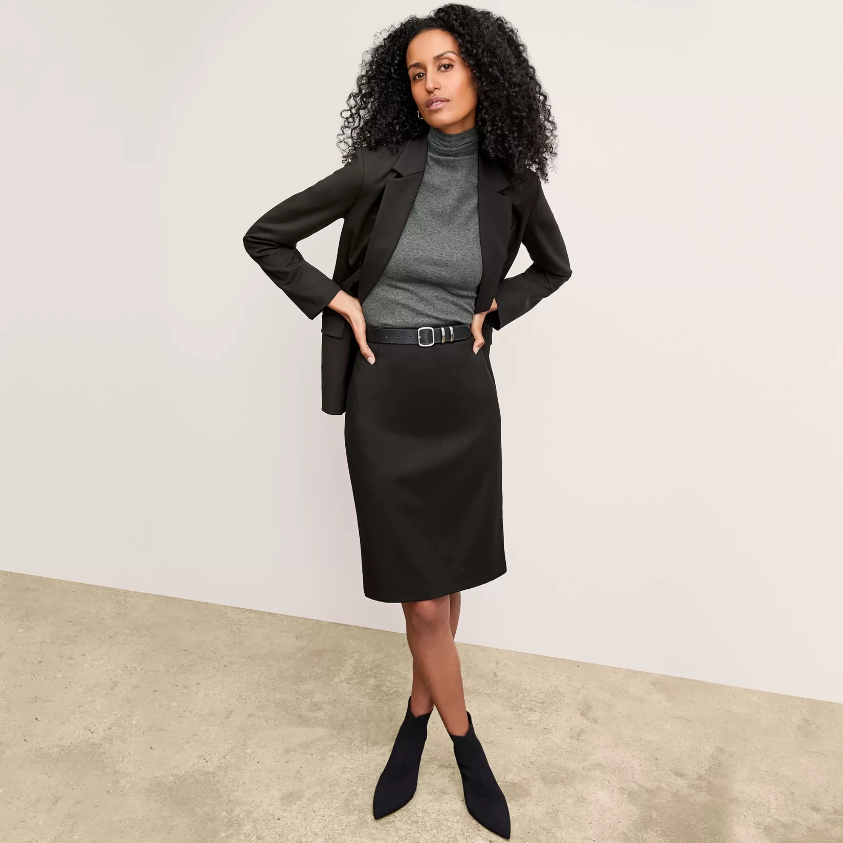 Jackets | Suiting | M.M.LaFleur The Yiyan Classic Blazer - Wool Twill Black