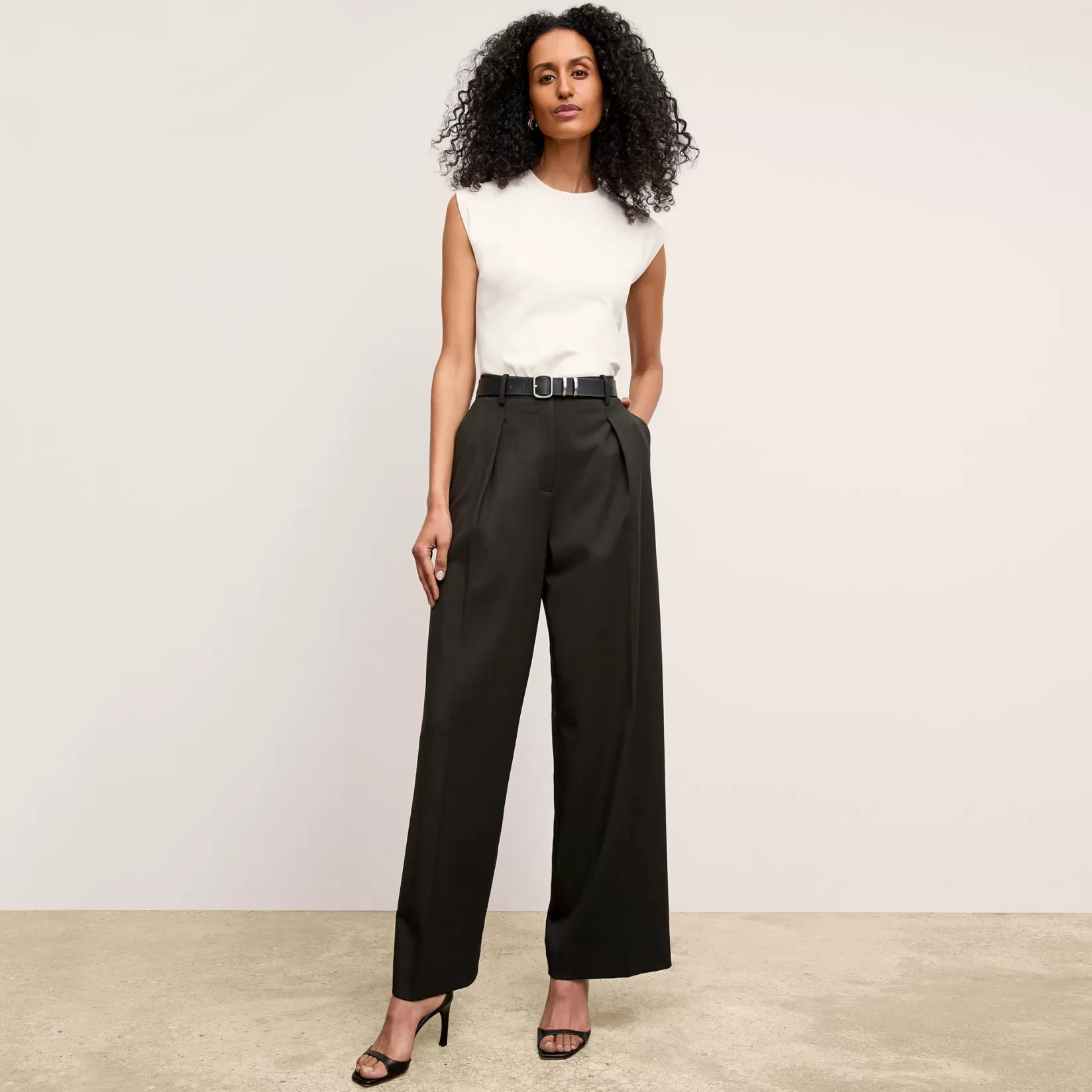Pants | Suiting | M.M.LaFleur The Zuri Pant - Washable Wool Twill Black
